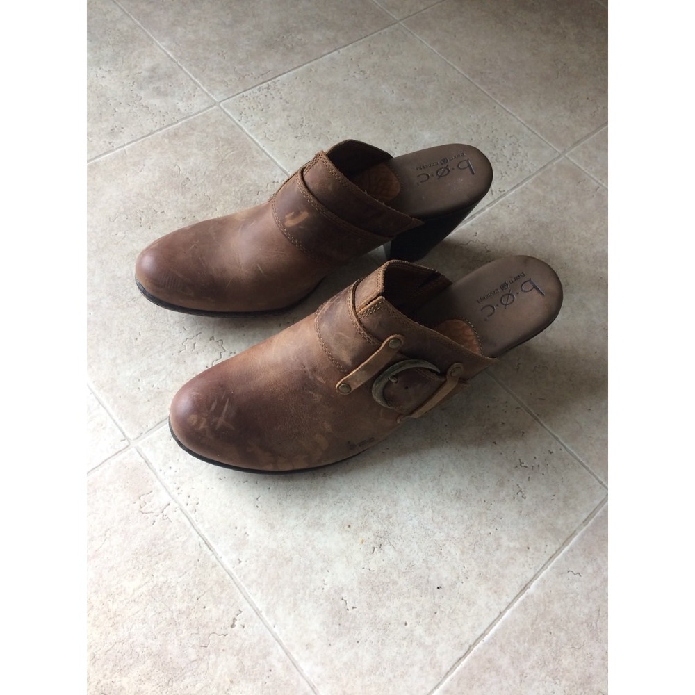 Women's Born Concept Brown Leather Shoes Size 9